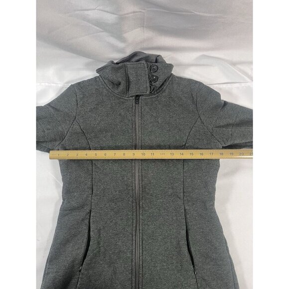 The North Face Caroluna Jacket Women's Size Medium Dark Gray Sherpa Lined - Picture 9 of 10